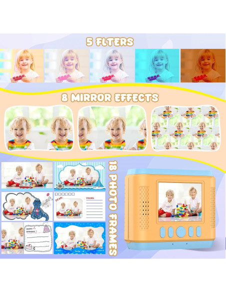 Cámara Instantánea Infantil GigaMinds C33 2.4" Azul