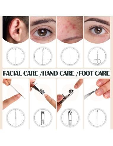 30 Juegos de Kit de Cuidado de Uñas Profesional Leriton 8 en 1