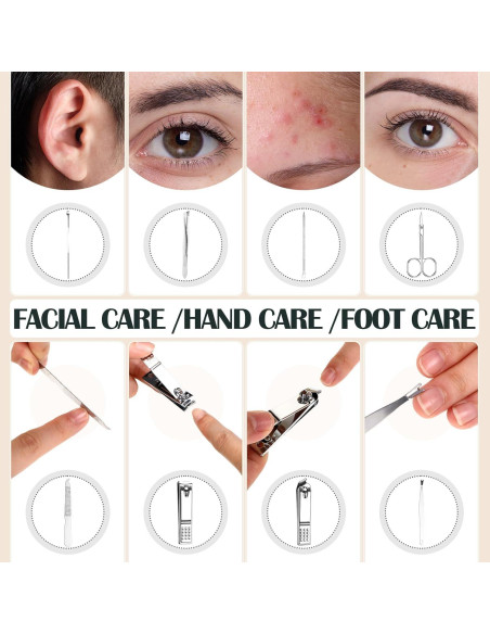 30 Juegos de Kit de Cuidado de Uñas Profesional Leriton 8 en 1