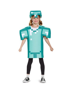 Disfraz Armadura Minecraft Azul Niños 4-6 años 2