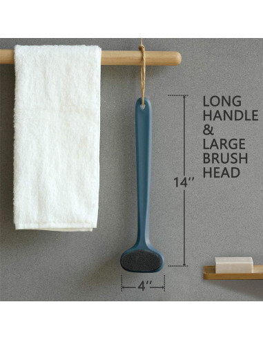 Cepillo de Cuerpo GREENRAIN Mango Largo Exfoliación Suave 35.5 cm