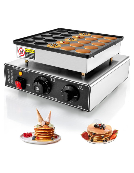 Mini Máquina para Hacer Pancakes GDDGHS 25PCS 950W Antiadherente