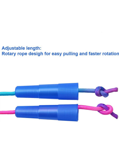 Cuerdas de Saltar Arcoíris Elcoho - 10 Piezas 2.2m Ajustables