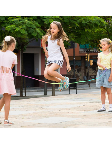 Cuerdas de Saltar Arcoíris Elcoho - 10 Piezas 2.2m Ajustables