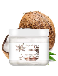 Aceite de Coco Virgen Extra Crudo Kapuluan 59ml - Piel y Cabello