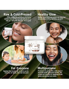 Aceite de Coco Virgen Extra Crudo Kapuluan 59ml - Piel y Cabello 2