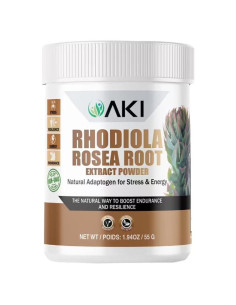 Polvo de raíz de Rhodiola Rosea AKI 55g - Sin aditivos