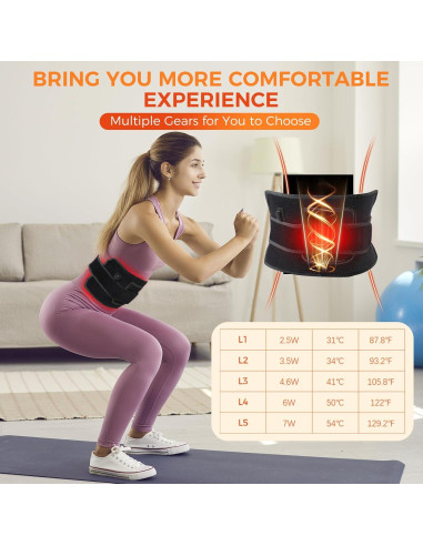 Almohadilla de Terapia de Luz Roja ZAEXAE 35.1x16.5cm 70 LEDs