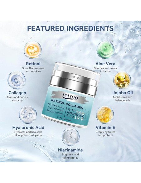 Crema Lifting Facial DMYGO con Retinol y Ácido Hialurónico 50 ml