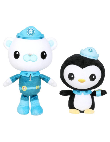 Peluches Octonautas Capitán Barnacles y Peso 20 cm y 18 cm