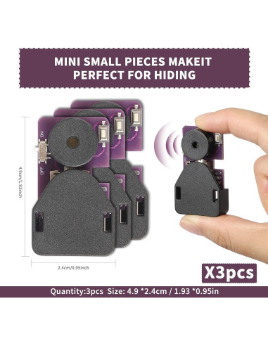 3 Hacedores de Ruido de Grillo MUUPEG - 16 Sonidos, Compactos