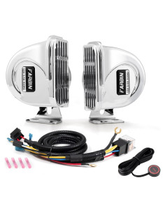 Bocina de Barco FARBIN Acero Inoxidable 12V 125dB Impermeable