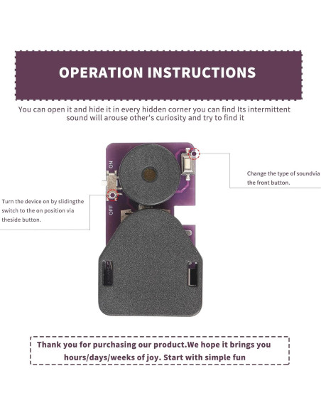 3 Hacedores de Ruido de Grillo MUUPEG - 16 Sonidos, Compactos