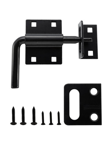 Pestillo de Puerta Deslizante HOME MASTER HARDWARE 2 en 1 Negro