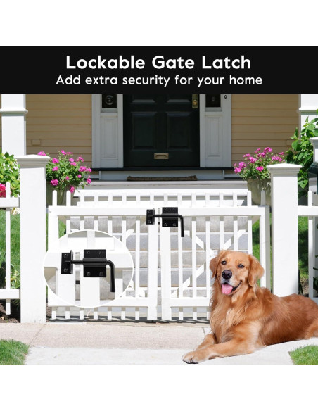 Pestillo de Puerta Deslizante HOME MASTER HARDWARE 2 en 1 Negro