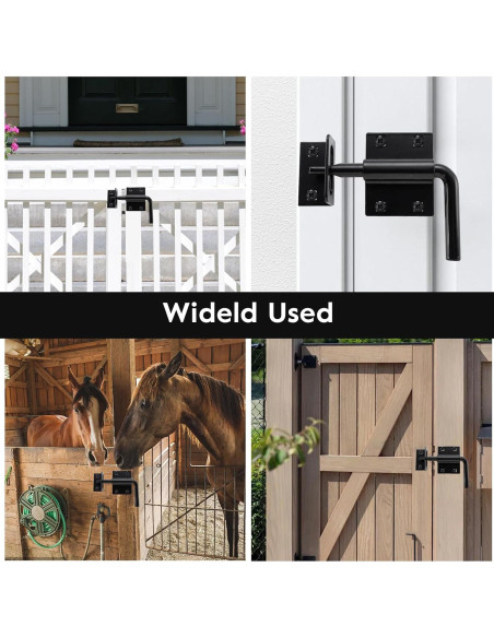 Pestillo de Puerta Deslizante HOME MASTER HARDWARE 2 en 1 Negro