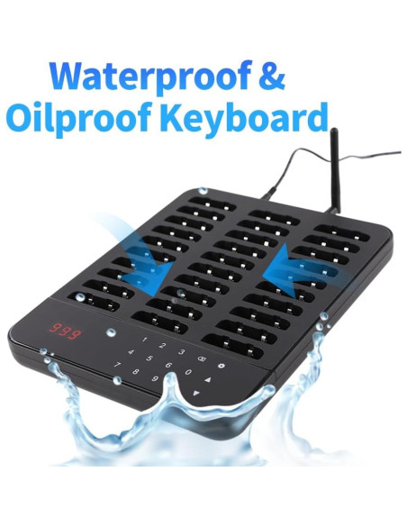 Sistema de Llamada Inalámbrico AGJ 30 Pagers para Restaurantes