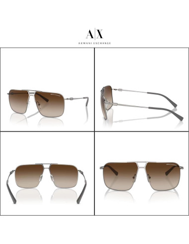 Gafas de Sol Aviador Armani Exchange AX2050S Polarizadas