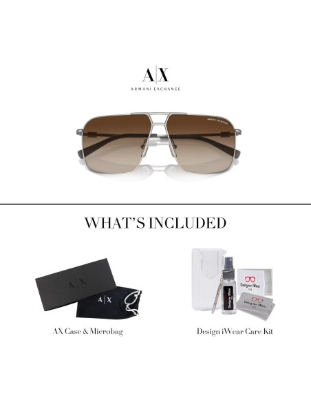 Gafas de Sol Aviador Armani Exchange AX2050S Polarizadas