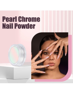 Kit 8 Tarros Polvo de Uñas Cromado Artdone Efecto Espejo 2