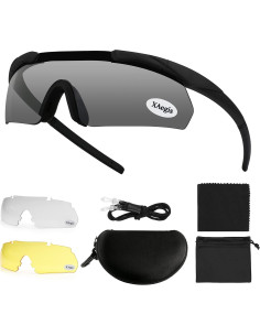 Gafas Tácticas de Tiro XAegisTac con 3 Lentes Intercambiables 2