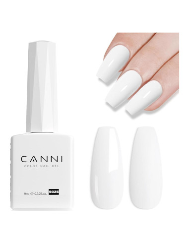 Esmalte de Uñas en Gel CANNI Blanco Puro 9ML Brillo Alto