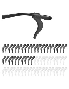 30 Pares Sujetadores de Gafas Antideslizantes AZFVBQL Silicona