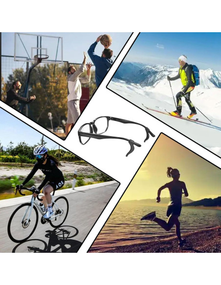 30 Pares Sujetadores de Gafas Antideslizantes AZFVBQL Silicona