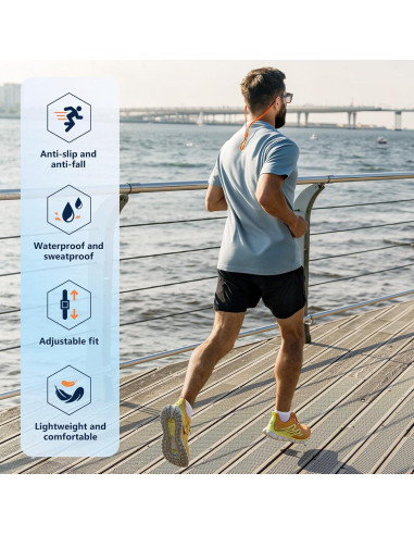 Correa Ajustable para Gafas 80Days - Nylon y Silicona, 2 Pcs