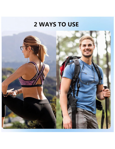 Correa Ajustable para Gafas 80Days - Nylon y Silicona, 2 Pcs