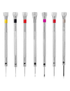 Juego de destornilladores para relojes Nogeqi 7 piezas 0.8-1.6mm