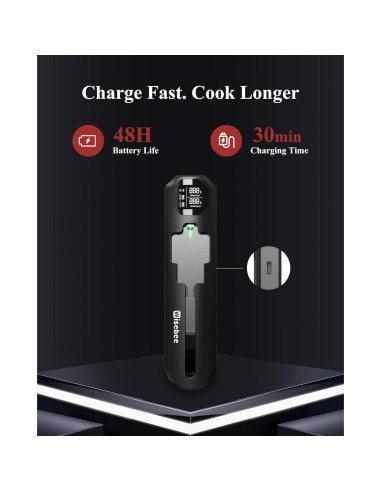 Termómetro de Carne Digital Inalámbrico Wisebee Bluetooth 100C