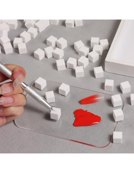 100 Esponjas Suaves para Uñas Ombre + Bolígrafo Agarre Sotong