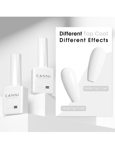 Esmalte de Uñas en Gel CANNI Blanco Puro 9ML Brillo Alto