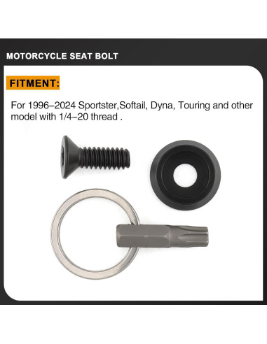 Tornillo de Asiento Antirrobo Daklvng para Harley 1996-2024