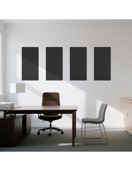 Paneles Acústicos Art3dwall 4 PCS 61x30.5cm Aislantes Sonido Negro