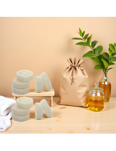 10 Rodajas de Luffa Natural Exfoliante para Jabón - GANPUB 2