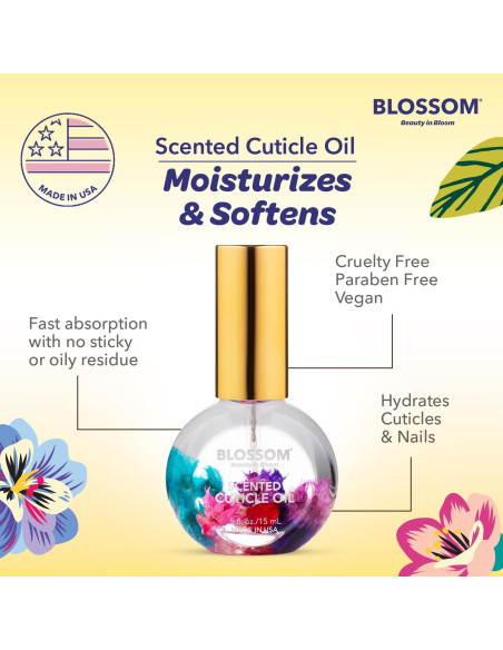 Aceite de Cutícula Blossom Aromatizado 21.26ml - Set de 3