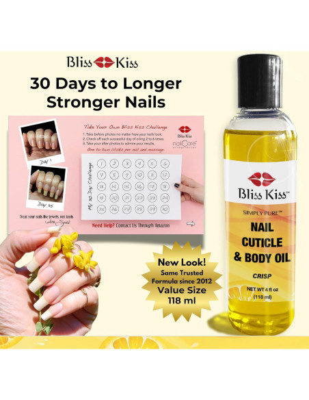 Aceite Hidratante para Uñas y Cutículas Bliss Kiss 113.4 ml