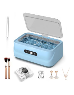 Limpiador Ultrasónico de Joyas Klivvio 24W 400ml 4 Modos