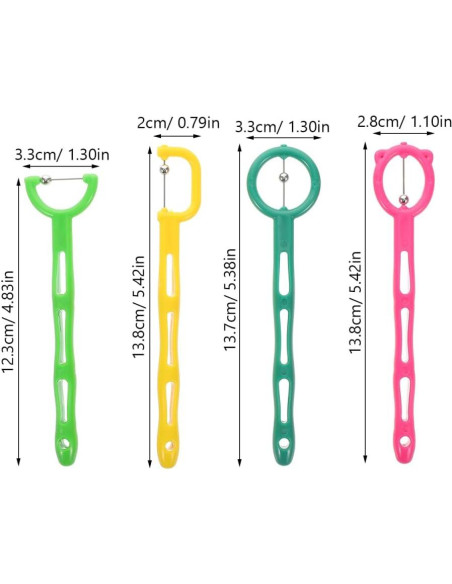Garneck 4 Piezas Entrenador Muscular Oral para Terapia del Habla