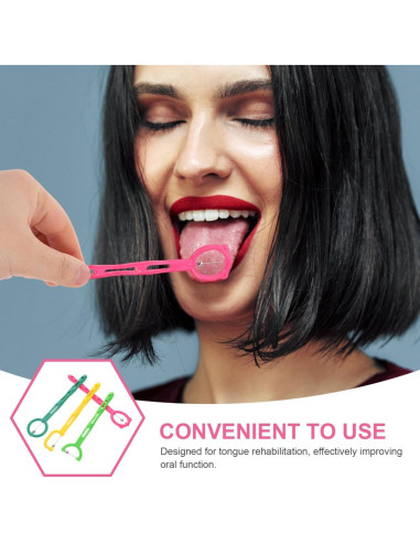 Garneck 4 Piezas Entrenador Muscular Oral para Terapia del Habla
