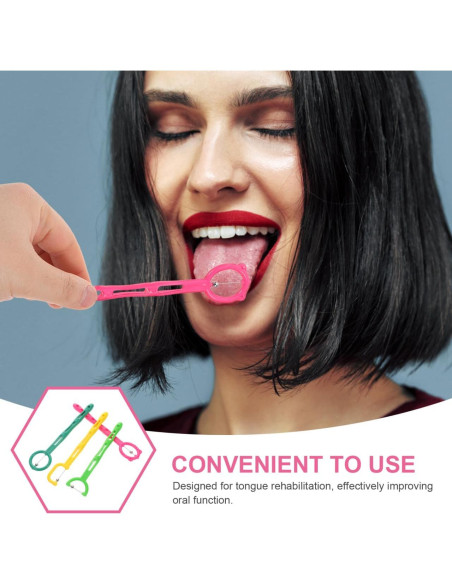 Garneck 4 Piezas Entrenador Muscular Oral para Terapia del Habla