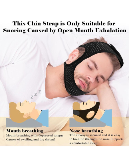 Correa para Barbilla Anti Ronquidos Gnaye 62CM Ajustable