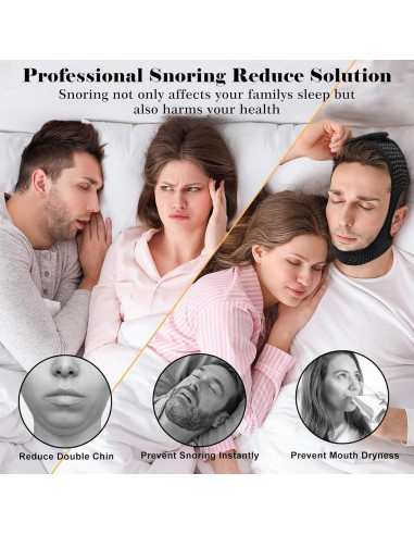 Correa para Barbilla Anti Ronquidos Gnaye 62CM Ajustable