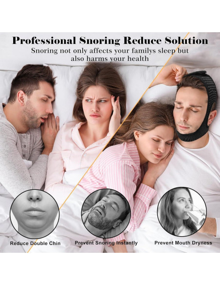 Correa para Barbilla Anti Ronquidos Gnaye 62CM Ajustable