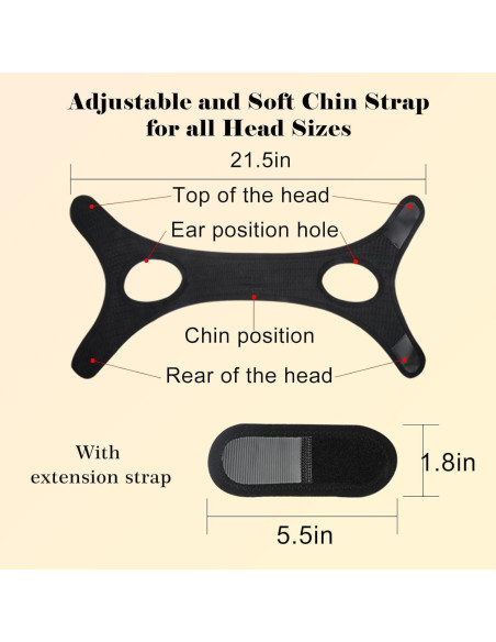 Correa para Barbilla Anti Ronquidos Gnaye 62CM Ajustable