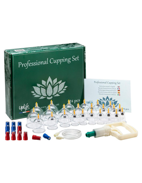 Kit de Ventosas Uplife 24 Copas para Masaje y Terapia