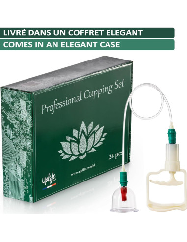 Kit de Ventosas Uplife 24 Copas para Masaje y Terapia
