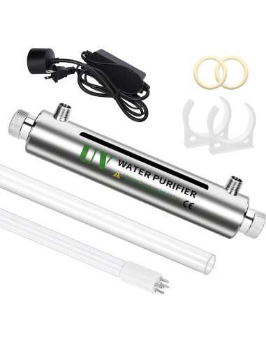 Filtro de Agua UV JAHEA SDE-016 2GPM Acero Inoxidable